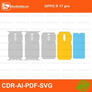 OPPO R 17 pro File thiết kế Skin, Template Vector chuẩn cắt decal | KhoThiếtKế.vn