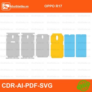 OPPO R17 File thiết kế Skin, Template Vector chuẩn cắt decal | KhoThiếtKế.vn