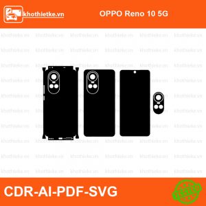 OPPO Reno 10 5G File thiết kế Skin, Template Vector chuẩn cắt decal | KhoThiếtKế.vn