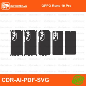 OPPO Reno 10 Pro File thiết kế Skin, Template Vector chuẩn cắt decal | KhoThiếtKế.vn