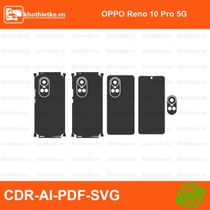 OPPO Reno 10 Pro 5G File thiết kế Skin, Template Vector chuẩn cắt decal | KhoThiếtKế.vn