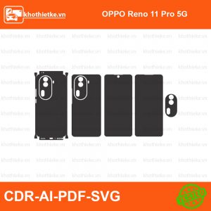 OPPO Reno 11 Pro 5G File thiết kế Skin, Template Vector chuẩn cắt decal | KhoThiếtKế.vn