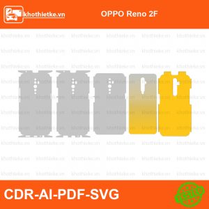 OPPO Reno 2F File thiết kế Skin, Template Vector chuẩn cắt decal | KhoThiếtKế.vn