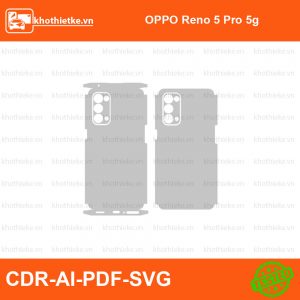 OPPO Reno 5 Pro 5g File thiết kế Skin, Template Vector chuẩn cắt decal | KhoThiếtKế.vn