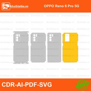 OPPO Reno 6 Pro 5G File thiết kế Skin, Template Vector chuẩn cắt decal | KhoThiếtKế.vn