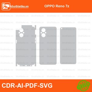 OPPO Reno 7z File thiết kế Skin, Template Vector chuẩn cắt decal | KhoThiếtKế.vn