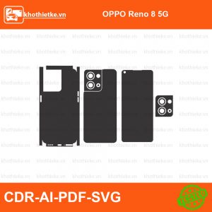 OPPO Reno 8 5G File thiết kế Skin, Template Vector chuẩn cắt decal | KhoThiếtKế.vn
