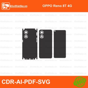 OPPO Reno 8T 4G File thiết kế Skin, Template Vector chuẩn cắt decal | KhoThiếtKế.vn