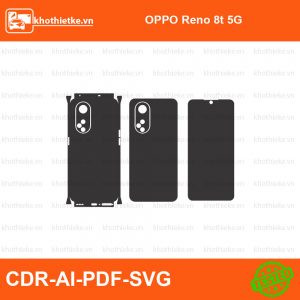 OPPO Reno 8t 5G File thiết kế Skin, Template Vector chuẩn cắt decal | KhoThiếtKế.vn