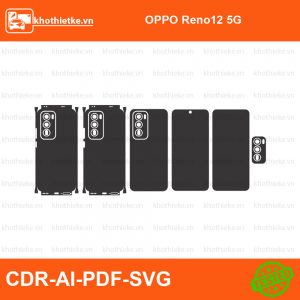OPPO Reno12 5G File thiết kế Skin, Template Vector chuẩn cắt decal | KhoThiếtKế.vn