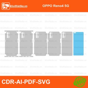 OPPO Reno4 5G File thiết kế Skin, Template Vector chuẩn cắt decal | KhoThiếtKế.vn