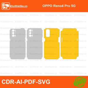 OPPO Reno4 Pro 5G File thiết kế Skin, Template Vector chuẩn cắt decal | KhoThiếtKế.vn