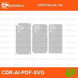 OPPO Reno5 Lite File thiết kế Skin, Template Vector chuẩn cắt decal | KhoThiếtKế.vn