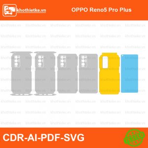 OPPO Reno5 Pro Plus File thiết kế Skin, Template Vector chuẩn cắt decal | KhoThiếtKế.vn