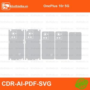 OnePlus 10r 5G File thiết kế Skin, Template Vector chuẩn cắt decal | KhoThiếtKế.vn