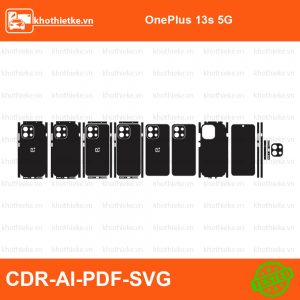 OnePlus 13s 5G File thiết kế Skin, Template Vector chuẩn cắt decal | KhoThiếtKế.vn