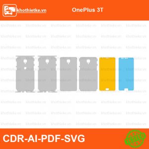 OnePlus 3T File thiết kế Skin, Template Vector chuẩn cắt decal | KhoThiếtKế.vn