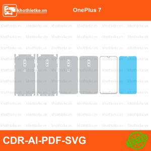 OnePlus 7 File thiết kế Skin, Template Vector chuẩn cắt decal | KhoThiếtKế.vn