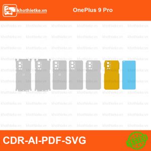 OnePlus 9 Pro File thiết kế Skin, Template Vector chuẩn cắt decal | KhoThiếtKế.vn