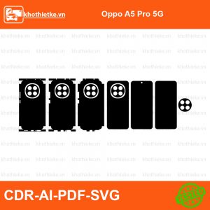 Oppo A5 Pro 5G File thiết kế Skin, Template Vector chuẩn cắt decal | KhoThiếtKế.vn