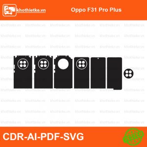 Oppo F31 Pro Plus File thiết kế Skin, Template Vector chuẩn cắt decal | KhoThiếtKế.vn
