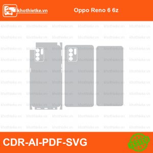 Oppo Reno 6 6z File thiết kế Skin, Template Vector chuẩn cắt decal | KhoThiếtKế.vn