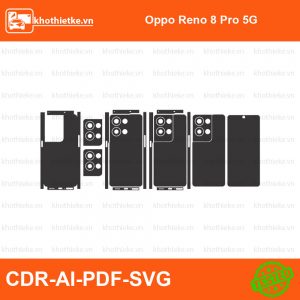 Oppo Reno 8 Pro 5G File thiết kế Skin, Template Vector chuẩn cắt decal | KhoThiếtKế.vn