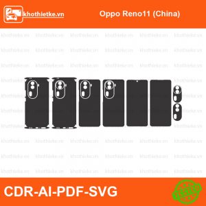 Oppo Reno11 (China) File thiết kế Skin, Template Vector chuẩn cắt decal | KhoThiếtKế.vn