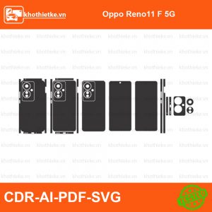 Oppo Reno11 F 5G File thiết kế Skin, Template Vector chuẩn cắt decal | KhoThiếtKế.vn