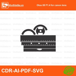 Otus 85 F1.4 for canon lens File thiết kế Skin máy ảnh & Lens, Template Vector chuẩn cắt decal | KhoThiếtKế.vn