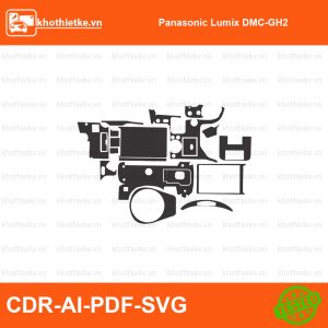 Panasonic Lumix S5 Mark II File thiết kế Skin máy ảnh & Lens, Template Vector chuẩn cắt decal | KhoThiếtKế.vn