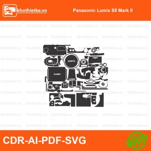 Sony A5100 File thiết kế Skin máy ảnh & Lens, Template Vector chuẩn cắt decal | KhoThiếtKế.vn