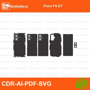 Poco F4 GT File thiết kế Skin, Template Vector chuẩn cắt decal | KhoThiếtKế.vn
