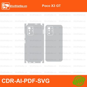 Poco X3 GT File thiết kế Skin, Template Vector chuẩn cắt decal | KhoThiếtKế.vn