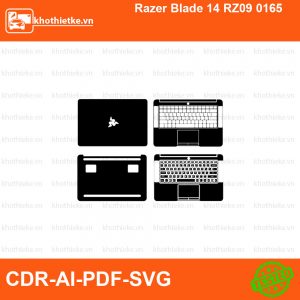 Razer Blade 14 RZ09 0165 File thiết kế Skin, Template Vector chuẩn cắt decal | KhoThiếtKế.vn