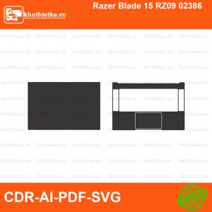 Razer Blade 15 RZ09 02386 File thiết kế Skin, Template Vector chuẩn cắt decal | KhoThiếtKế.vn