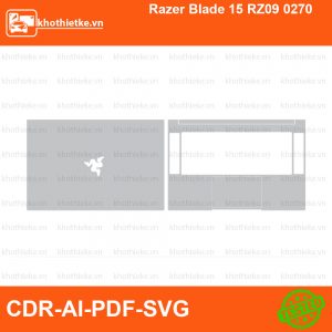 Razer Blade 15 RZ09 0270 File thiết kế Skin, Template Vector chuẩn cắt decal | KhoThiếtKế.vn