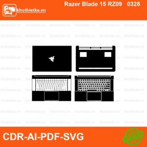 Razer Blade 15 RZ09 0328 File thiết kế Skin, Template Vector chuẩn cắt decal | KhoThiếtKế.vn