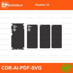 Realme 10 File thiết kế Skin, Template Vector chuẩn cắt decal | KhoThiếtKế.vn