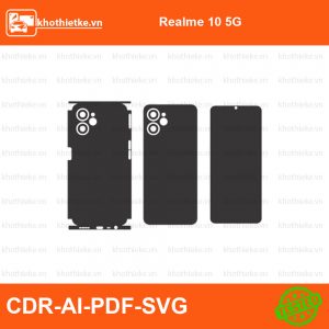 Realme 10 5G File thiết kế Skin, Template Vector chuẩn cắt decal | KhoThiếtKế.vn