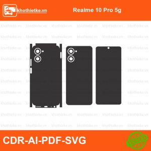 Realme 10 Pro 5g File thiết kế Skin, Template Vector chuẩn cắt decal | KhoThiếtKế.vn