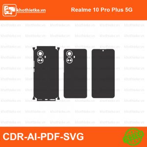 Realme 10 Pro Plus 5G File thiết kế Skin, Template Vector chuẩn cắt decal | KhoThiếtKế.vn