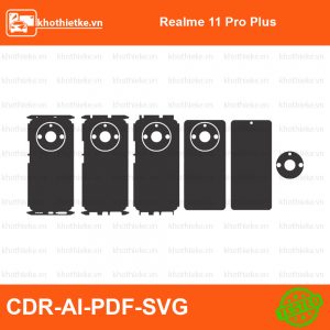 Realme 11 Pro Plus File thiết kế Skin, Template Vector chuẩn cắt decal | KhoThiếtKế.vn