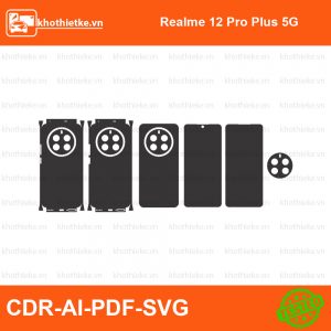 Realme 12 Pro Plus 5G File thiết kế Skin, Template Vector chuẩn cắt decal | KhoThiếtKế.vn