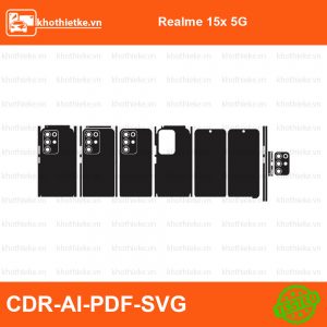 Realme 15x 5G File thiết kế Skin, Template Vector chuẩn cắt decal | KhoThiếtKế.vn
