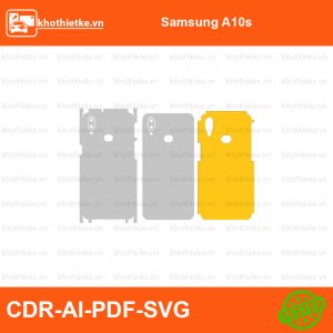 Samsung A10s File thiết kế Skin, Template Vector chuẩn cắt decal | KhoThiếtKế.vn