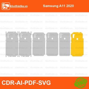 Samsung A11 2020 File thiết kế Skin, Template Vector chuẩn cắt decal | KhoThiếtKế.vn