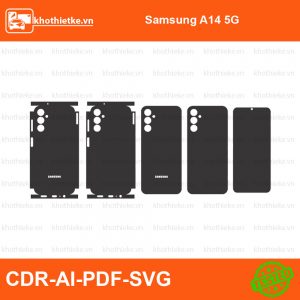 Samsung A14 5G File thiết kế Skin, Template Vector chuẩn cắt decal | KhoThiếtKế.vn