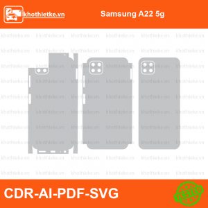 Samsung A22 5g File thiết kế Skin, Template Vector chuẩn cắt decal | KhoThiếtKế.vn