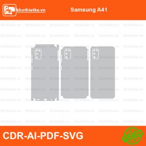 Samsung A41 File thiết kế Skin, Template Vector chuẩn cắt decal | KhoThiếtKế.vn